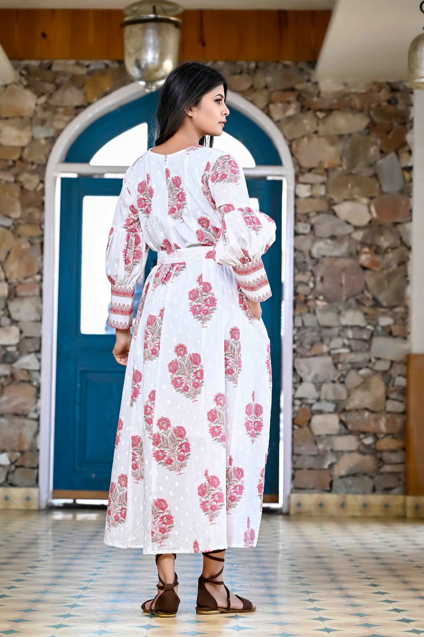 Mughal Mirage Maxi Dress with lining