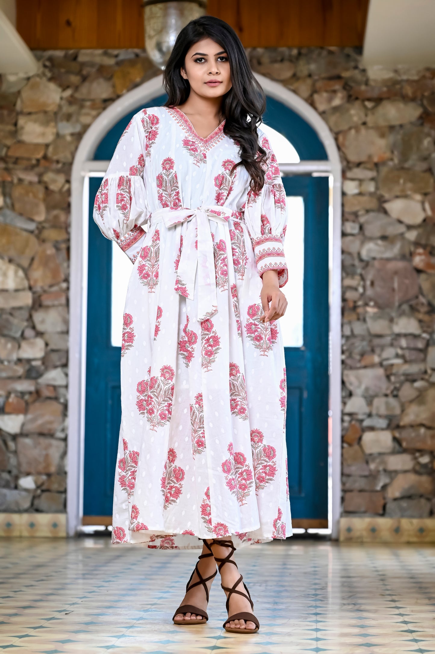 Mughal Mirage Maxi Dress with lining